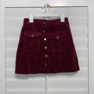 Corduroy skirt